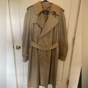 Burberrys”Belted Double Breasted Full Removable Lining Trench Coat 42 XL